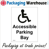 VE191 Accessible Parking Bay Sign with Disabled Logo