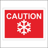 TR494 Caution Risk Of Ice Slippery Conditions Frost Winter Climate