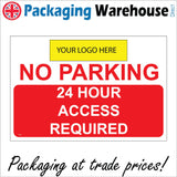 TR468 No Parking 24 Hour Access Required Logo Here