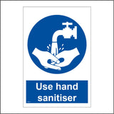 MA612 Use Hand Sanitiser Sign with Hands/Tap