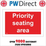 TR634 Priority Seating Area Aged Disabled Passengers Wheelchair