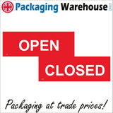 DS009 Open Closed Double Sided Door Sign