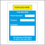 CS570 Plant Number Project Safety Label Logo Details Company Name
