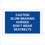 VE294 Slow Braking Horses Dont Wear Seat Belts Transit Horse Box