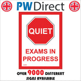 SC001 Quiet Exams In Progress Test Scholar Pupil Student