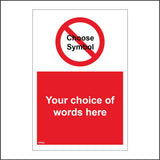 CPR02 Design A Sign Bespoke Choose your Layout Custom Information Badge Sign