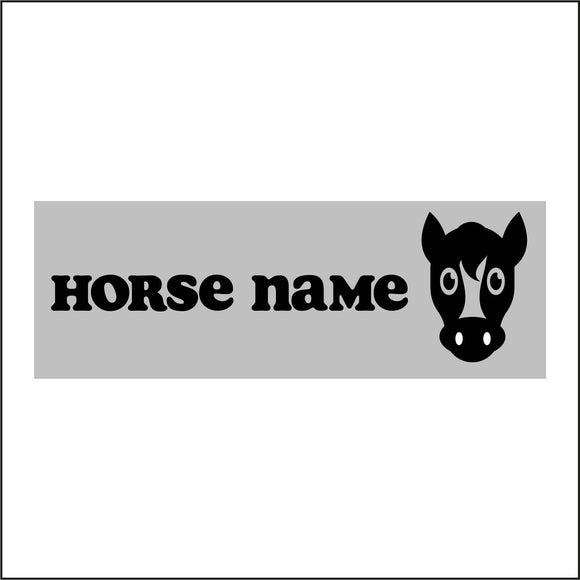 CM993 Horse Name Sign with Horse Head