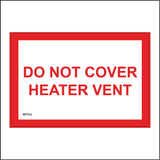 WT214 Do Not Cover Heater Vent Industrial Cooling Grille Air