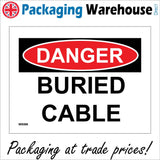 WS586 Danger Buried Cable Sign