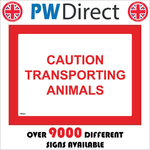 TR503 Caution  Transporting Animals Transit Livestock Cattle Farm Market