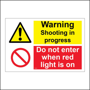 MU268 Warning Shooting In Progress Do Not Enter Red Light Is On