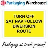 VE238 Turn Off Sat Nav Follow Diversion Route