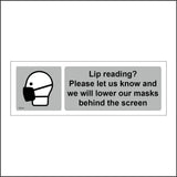 GE925 Lip Reading Let Us Know Lower Masks Behind Screen Logo Name