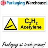 WS947 C2H2 Acetylene Sign with Triangle Cannister