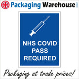 MA854 NHS Covid Pass Required Vaccine Injection