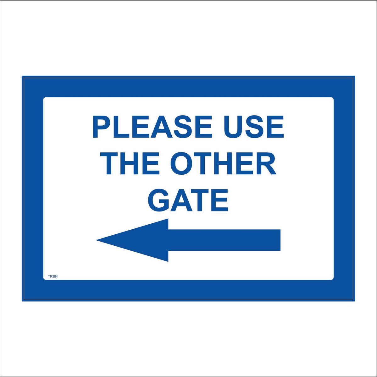 Use Other Gate Please Use Other Gate Left Arrow Sign with Left Arrow – PWDirect