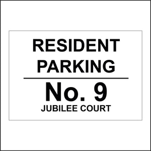 CM336 Resident Parking No 9 Building Name Choice Personalise