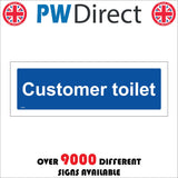 GG039 Customer Toilet Patrons Diners Visitors Male Female