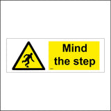 WS824 Mind The Step Sign with Triangle Man Step