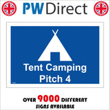 VE408 Tent Camping Pitch 4 Four Campsite Area Holiday Break