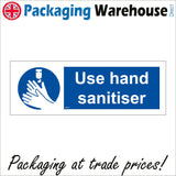 MA616 Use Hand Sanitiser Sign with Hands/Gel/Dispenser/Sanitiser