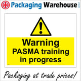 WT132 Warning Pasma Training In Progress