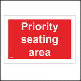 TR634 Priority Seating Area Aged Disabled Passengers Wheelchair
