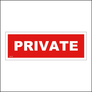 PR178 Private Sign