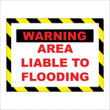 TR650 Warning Area Liable To Flooding