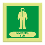 MR080 Immersion Suit Sign with Suit