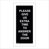 GG088 Please Give Us Extra Time To Answer The Door