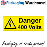 WT114 Danger 400 Volts Electrical Supply