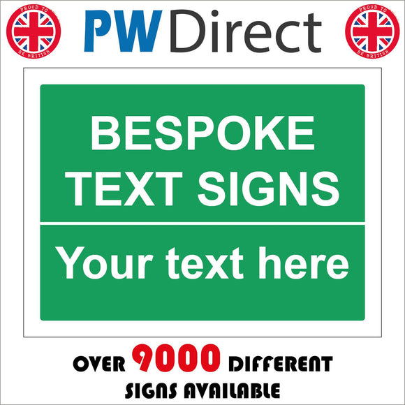 CC002C Bespoke Text Sign Your Text Here Sign