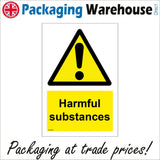 WS688 Harmful Substances Sign with Triangle Exclamation Mark