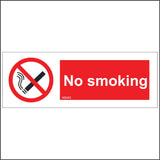 NS043 No Smoking Sign with Cigarette