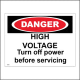 WS602 Danger High Voltage Sign