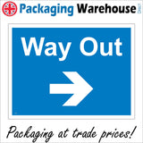 VE251 Way Out Right Arrow Direction