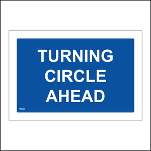 TR633 Turning Circle Ahead Turn Diameter Circular