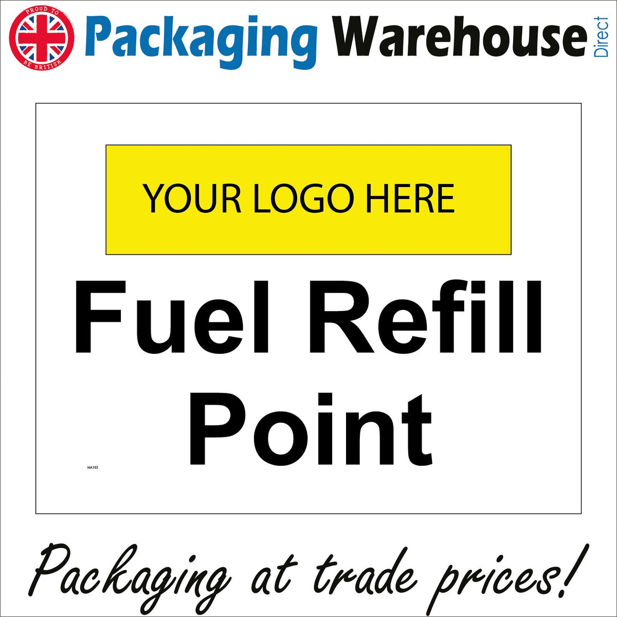 Fuel Refill Point Your Logo Here Company Name Words – PWDirect