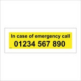 WT168 In Case Of Emergency Please Contact Name Company Number