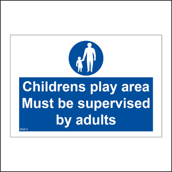 MA872 Children Play Area Supervised Adults Playground Park
