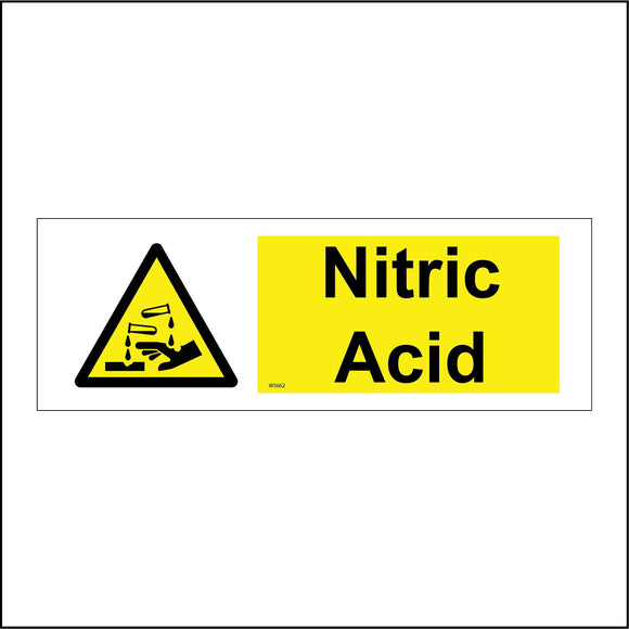 WS662 Nitric Acid Sign with Triangle Hands Test Tubes