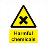 WS540 Harmful Chemicals Sign with Triangle Cross