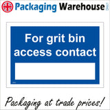 MA848 For Grit Bin Access Contact Phone Local Government