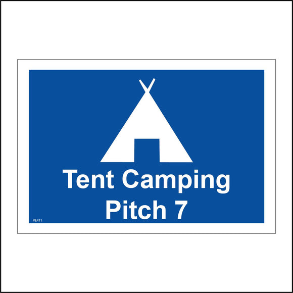VE411 Tent Camping Pitch 7 Seven Holiday Break Vacation Campsite
