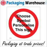 CPR07 Design A Sign Bespoke Choose your Layout Custom Information Badge Sign