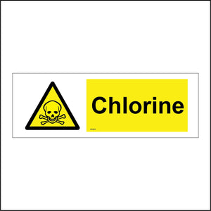 WS665 Chlorine Sign with Triangle Hands Test Tubes