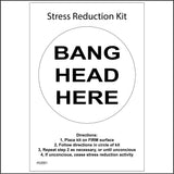 HU001 Stress Reduction Kit Sign