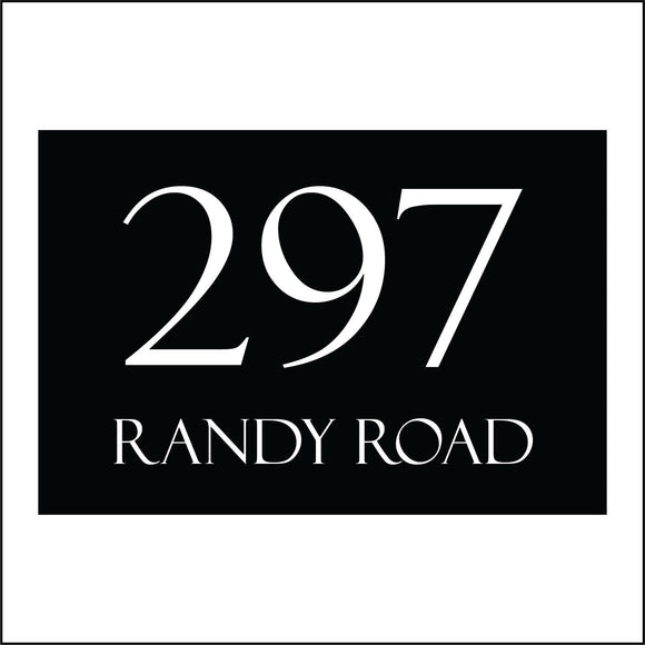 CM007 Custom House Sign Plaque Door Street Number 1-999 Personalised Name Sign