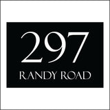 CM007 Custom House Sign Plaque Door Street Number 1-999 Personalised Name Sign